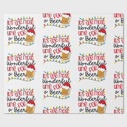 Het is de mooiste tijd voor een BIER Cadeaupapier (Vlak)