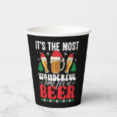 Het is de mooiste tijd voor een bier papieren bekers (Voorkant)