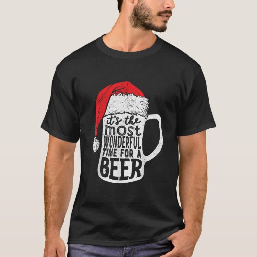 Het is de mooiste tijd voor een bierkerst  t-shirt (Voorkant)