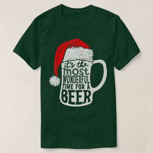 Het is de mooiste tijd voor een bierkerst. t-shirt (Design voorkant)