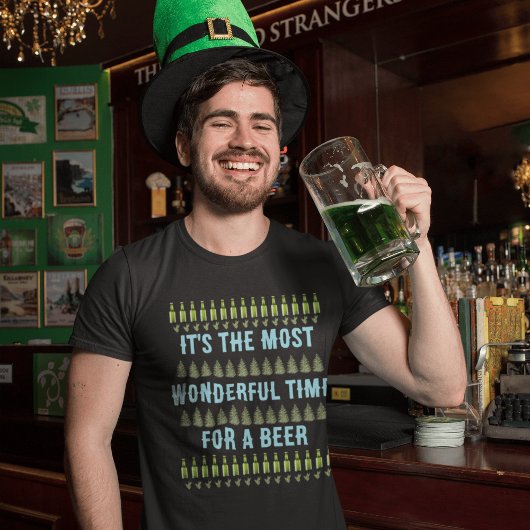 Het is de mooiste tijd voor een bierkerst t-shirt