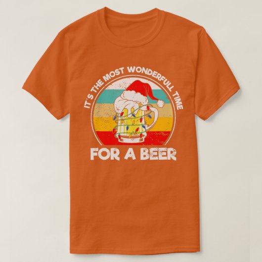 Het is de mooiste tijd voor een bierkerst. t-shirt (Design voorkant)