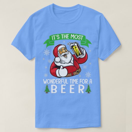 Het is de mooiste tijd voor een bierkerst. t-shirt (Design voorkant)