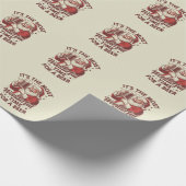 Het is de mooiste tijd voor een bierkerstman cadeaupapier (Hoek)