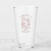 Het is de mooiste tijd voor een bierkerstman glas (Achterkant)