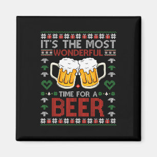Het is de mooiste tijd voor een bierkerstman magneet