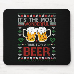 Het is de mooiste tijd voor een bierkerstman muismat