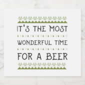 Het is de mooiste tijd voor een biertje bier etiket (Enkel label)