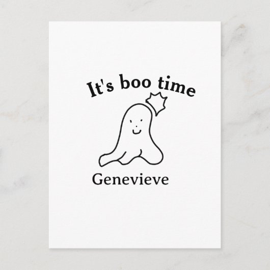 Het is de naam van de boekentijd Halloween datum t Briefkaart (Voorkant)