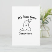 Het is de naam van de boekentijd Halloween datum t Kaart (Staand voorkant)