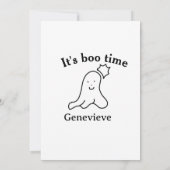 Het is de naam van de boekentijd Halloween datum t Kaart (Achterkant)