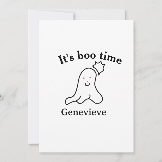 Het is de naam van de boekentijd Halloween datum t Kaart (Achterkant)