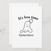 Het is de naam van de boekentijd Halloween datum t Kaart (Voorkant / Achterkant)