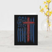 Het is de natie waarvan God de Lord American Flag  Kaart (Gele Bloem)