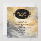 Het is de officiële uitnodiging voor het kerstfees (Voorkant)