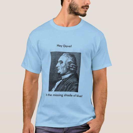 Het is de ontbrekende schaduw van blauw! t-shirt (Voorkant)