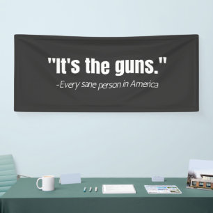 Het is de Pistolen Anti-Pistool Violence Quote Spandoek