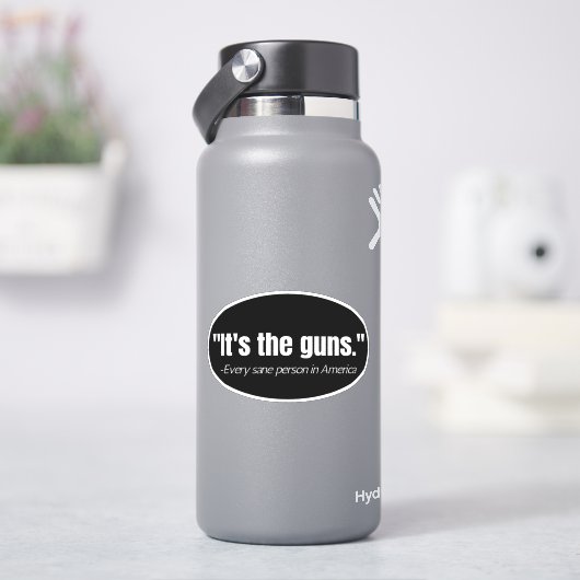 Het is de Pistolen Anti-Pistool Violence Quote Vin Sticker (HydroFlask)
