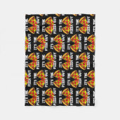 Het is de Pizza Guy Pizza Heart Fleece Deken (Voorkant)