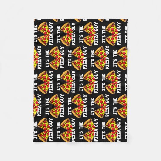 Het is de Pizza Guy Pizza Heart Fleece Deken (Voorkant)