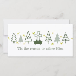 HET IS DE REDE Kerstmis Kerstkaart van Christelijk