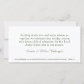 HET IS DE REDE Kerstmis Kerstkaart van Christelijk (Achterkant)