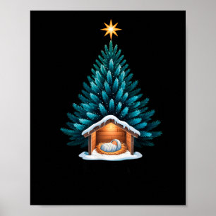 Het Is De Reden Baby Jezus Kribbe Geboorte Kerstmi Poster