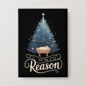Het is de reden Christelijke Religieuze Kerstmis B Button (Voorkant)