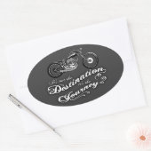 Het is de reis ovale sticker (Envelop)