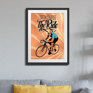 Het is de Ride! Fietsretro stijl Poster
