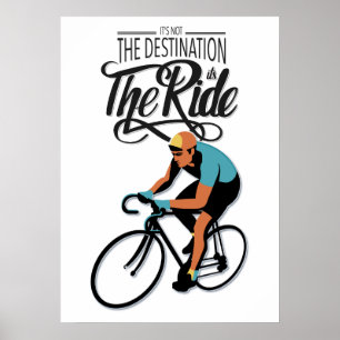 Het is de Ride! Fietsretro stijl Poster