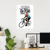 Het is de Ride! Fietsretro stijl Poster (Thuiskantoor)