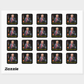 Het is de schuld van Biden. Vierkante Sticker (Vel)