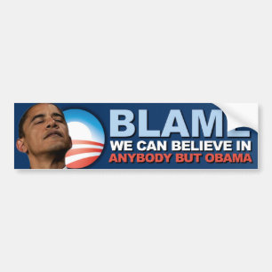 Het is de schuld waar we in kunnen geloven - Anti- Bumpersticker