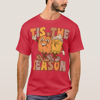Het is de Season Groovy Pumkin Coffee Vintage Hall T-shirt