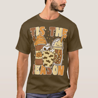 Het is de Season Groovy Pumkin Coffee Vintage Hall T-shirt
