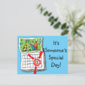 Het is de speciale dag van iemand! Birthday Briefkaart (Staand voorkant)