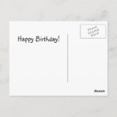 Het is de speciale dag van iemand! Birthday Briefkaart (Achterkant)