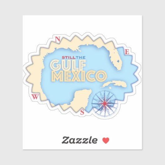 Het is de sticker van de Golf van Mexico (Vel)