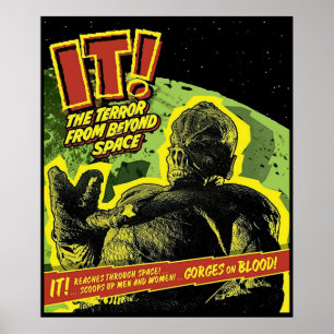 Het is de terreur uit de ruimte poster