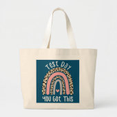 Het is de testdag dat je deze grappige leraar test grote tote bag (Voorkant)
