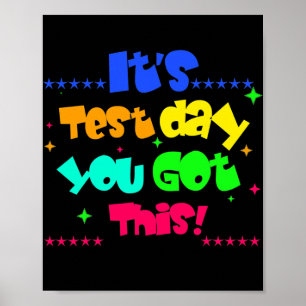 Het is de testdag dat je deze grappige testdag heb poster