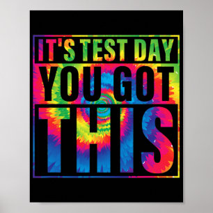 Het is de testdag dat je deze testdag hebt. poster