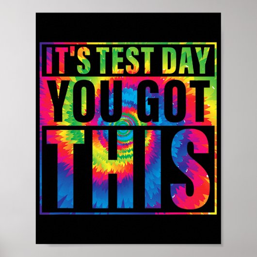 Het is de testdag dat je deze testdag hebt. poster (Voorkant)