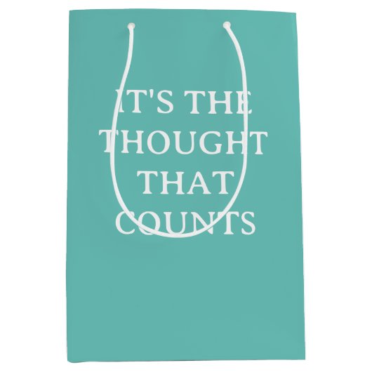 Het is de Thought Humor Funny Medium Cadeauzakje (Voorkant)
