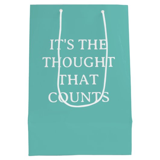 Het is de Thought Humor Funny Medium Cadeauzakje (Achterkant)