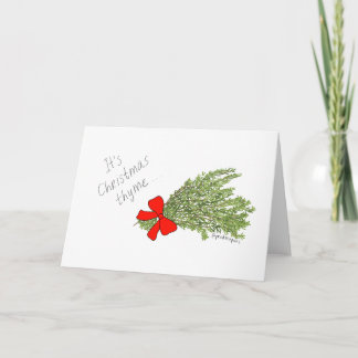 Het is de Thyme van Kerstmis! De Kaart van de