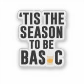 Het Is De Tijd Om Basis Kerstmis Te Vieren Sticker (Voorkant)