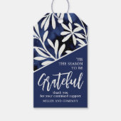 Het Is De Tijd Om Dankbaar Te Zijn BedrijfsKerstmi Cadeaulabel (Voorkant)