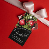Het Is De Tijd Om Dankbaar Te Zijn BedrijfsKerstmi Cadeaulabel